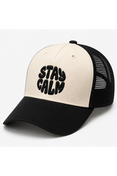 Dorian Cap Siyah Beyaz Nakışlı Unisex Şapka