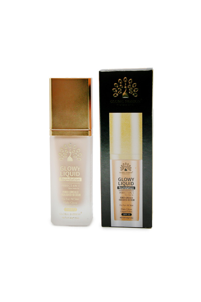 global fashion Fond de ten Glowy Liquid Foundation 4în1: Primer + Corector + ...