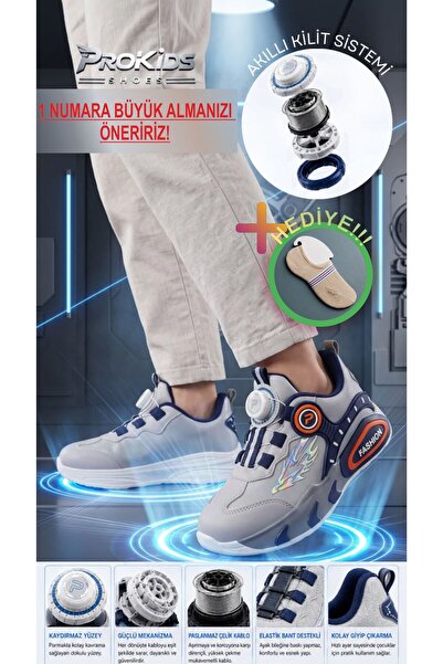 Prokids Children's Sports Shoes with Rotating Lacing Mechanism - Ergonomic Li...