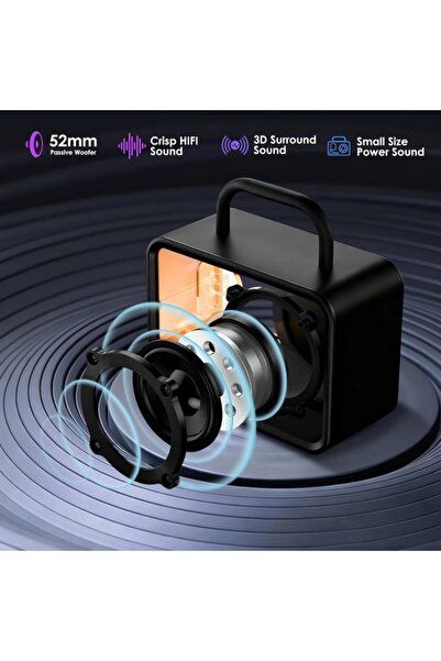 STARSTAR Portable Bluetooth speaker with RGB, pink.