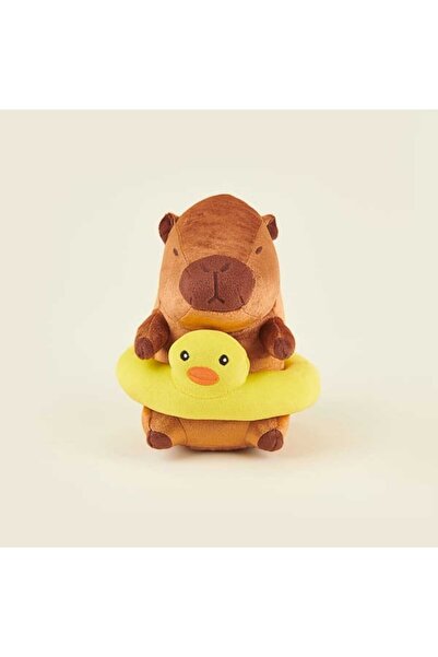 Evidea Soft Floating Capybara Figure Pillow - Brown - 16X25 cm