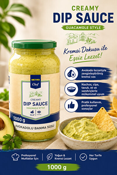 Metro Chef Dip Sos Guacamole Style ( Avakadolu Banma Sosu ) 1000 G.