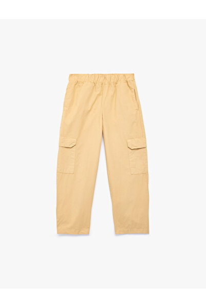 Koton Elastic Waist Cargo Pocket Trousers