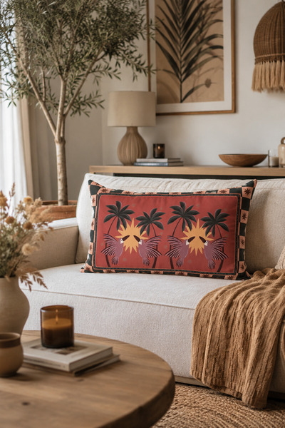 Pilloveland Rectangular Cushion Cover with Double-Sided Print 50X30 cm - Tukan