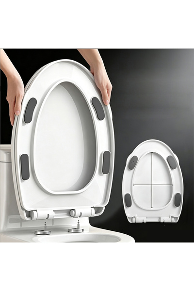 Fikpoo Toilet lid - Universal household thickened toilet seat cover plate for...