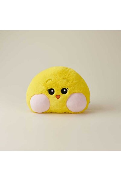 Evidea Soft Chick Head Figured Pillow - Yellow - 38X29 cm