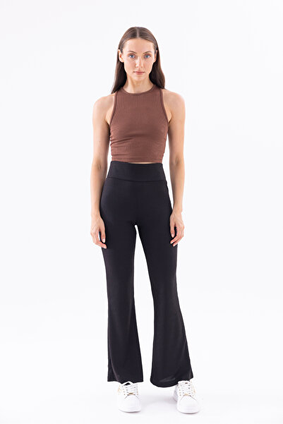BONİTA FASHİON High Waist Spanish Flare Casual Pants