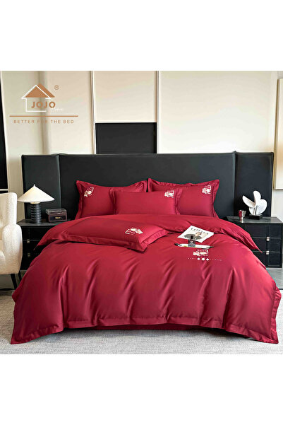 OEM Duvet Cover Set set, %100 Cotton with deluxe embroidery, 4 pieces, classi...