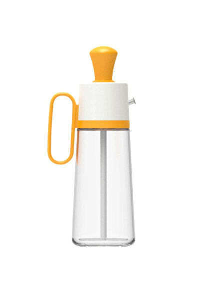 OEM Sticla cu picurator pentru ulei otet si sosuri 550 ml alb-galben