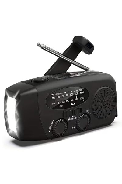 STARSTAR Emergency radio 2000mAh, solar/crank, flashlight.