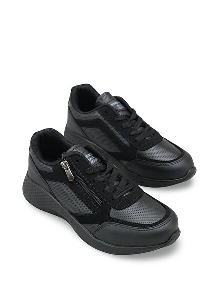 Riccon Kadın Sneaker 001204 Siyah Siyah Cilt
