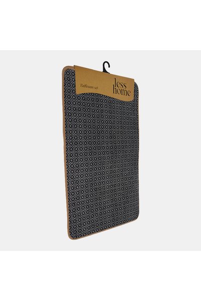 Less Home Set of 2 Non-Slip Washable Bath Mats (60X100 + 50X60 cm)