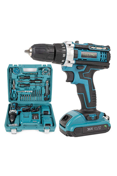OEM Set de găurit 36V, cu 2 baterii și încărcător, + 37 accesorii