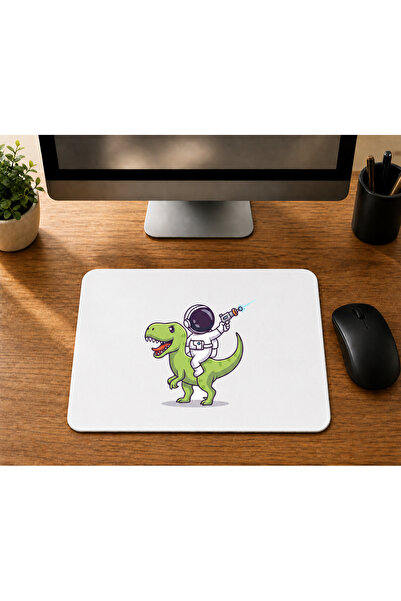 Kırtasiye Ofisi Dizajn astronauta dinosaura - ŠTAMPANA PODLOGA ZA MIŠA