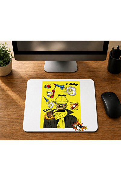 Mor Mürekkep You Boom Printed Mousepad Computer Mat