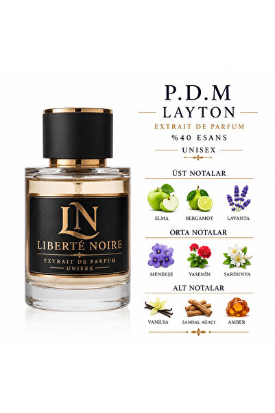 Lıberté Noıre P.D.M Layton Unısex Extraıt De Parfum %40 Esans ile gün boyu ka...