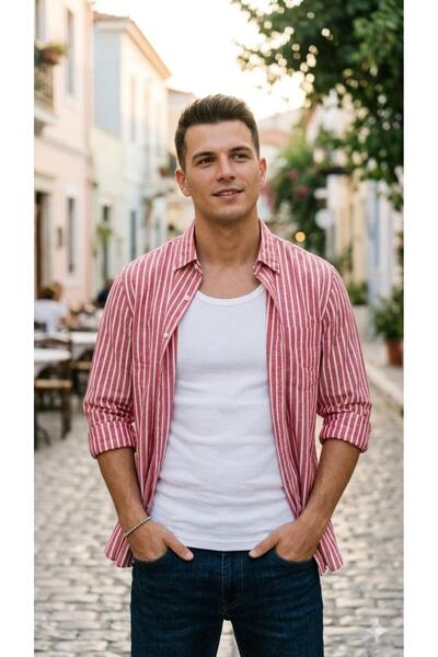 VERNUSCLOTHING قميص رجالي(المقاسات اوربيه)