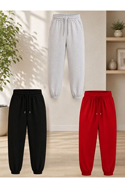 armicem Armikids Unisex Children's Multi-Colored 3-Piece Sweatpants for Seaso...