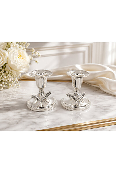 OEM ZINC PLATED METAL CANDLEHOLDER 6 CM