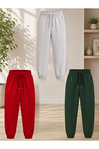armicem Armikids Unisex Children's Multi-Colored 3-Piece Sweatpants for Seaso...