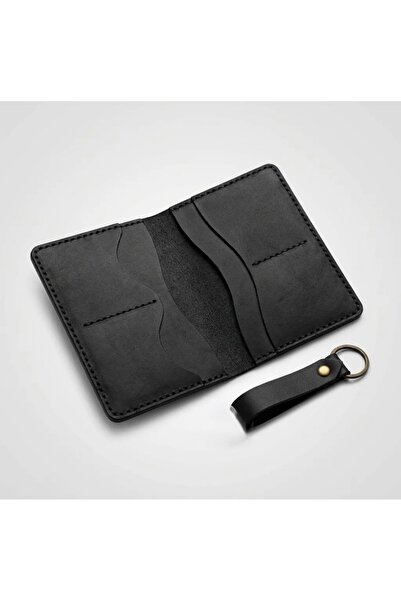 Generic Brand 100% Genuine Leather Passport Cover and Keychain Set - Hand-Sew...