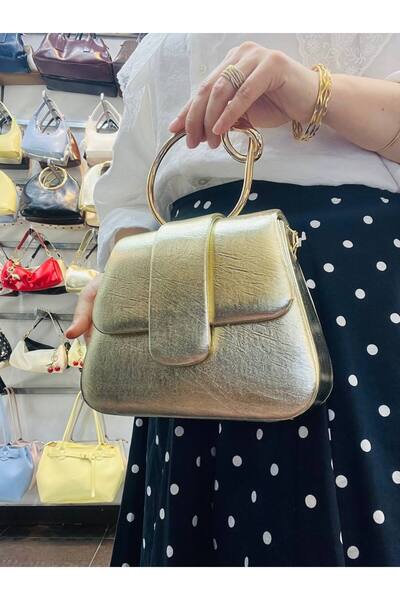 H&D COLLECTİON Τσάντα ώμου βραδινό φόρεμα ειδικής περίστασης με λεπτομέρεια α...