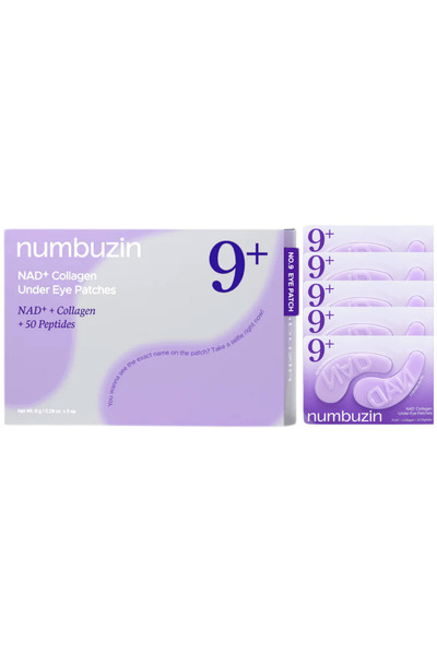Numbuzin Nr. 9 NAD Colagen Plasturi sub ochi, 5 bucăți - plasturi sub ochi cu...