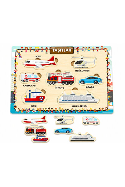 W-Design 3 ADET AHŞAP+EVA Eğitici Bul Tak Montessori Zeka ve Motor Beceri Geliştirici Oyuncak