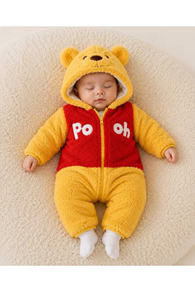 Minizade Winnie the Pooh Welsoft Plush Unisex Zippered Winter Baby Sleeping B...