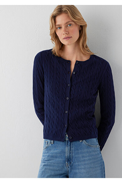 Mavi Lacivert Hırka Slim Fit / Dar Kesim 1710957-84371