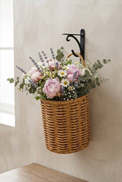 Bayev Favorite 9238 Rattan Hanging Mini Basket Multi-Purpose Organizer, Spoon...