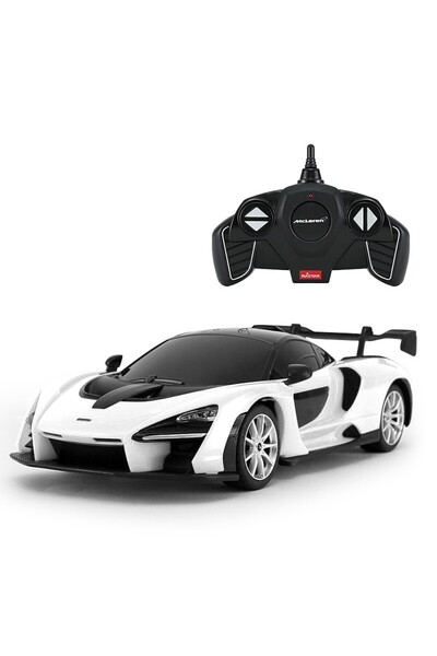 Rastar REMOTE CONTROL CAR MCLAREN SENNA WHITE 1 TO 18 SCALE