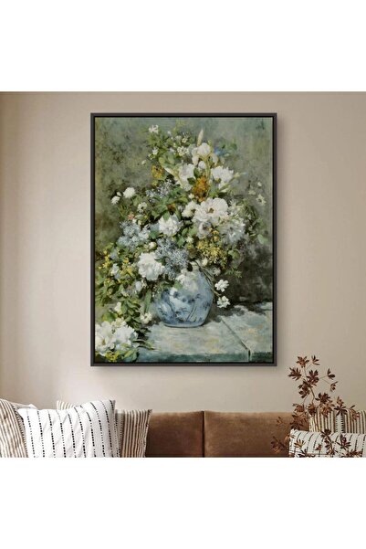 designadv Flower Wall Art Panels - Silver Frame