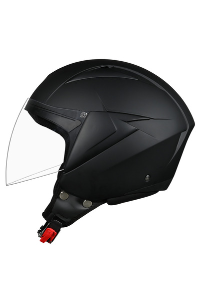 YARIM SILVER KASK - MAT SİYAH