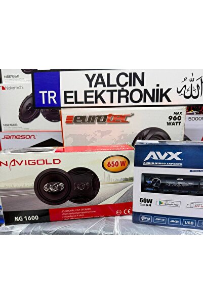 YALÇIN Eorotec 960w 2ad owal hoporlör 16cm 650w 2ad yuvarlar HOPORLÖR AV-3X b...