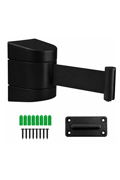hcateknoloji Wall Mounted Strip Barrier Abs Plastic Black Strip 5 Meters