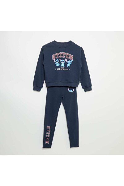 KIABI 'Disney' French Terry Jogging Set - 2 Pieces: Sweatshirt + Trousers Blue