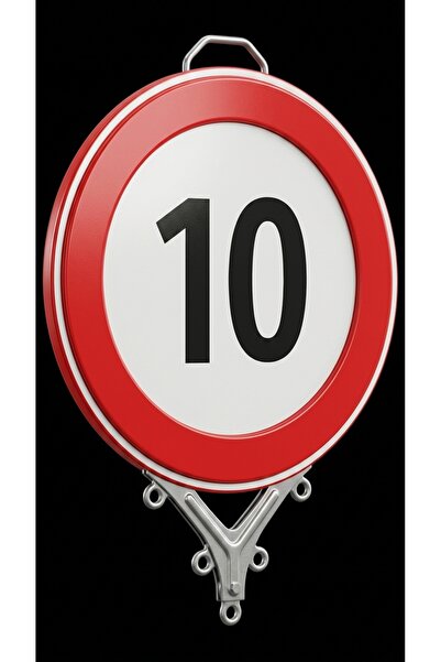 AZAMİ HIZ TABELASI 10KM TEK TARAFLI YUVARLAK