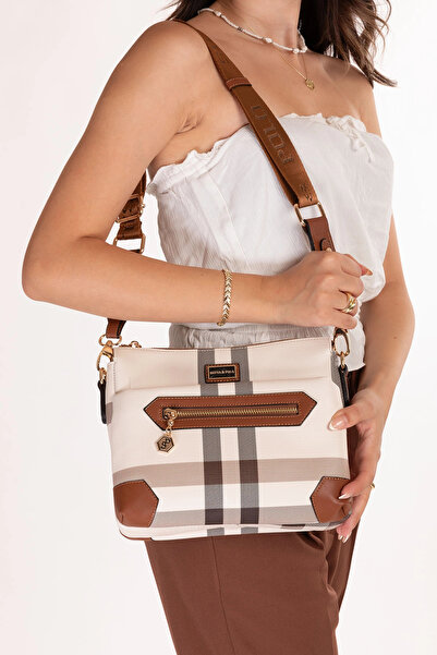 Gondol Women's Daily Stylish and Useful Plaid Pattern Shoulder Bag Sp.1110 Cr...