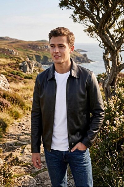 QUTTUN GİYİM erkek deri ceket