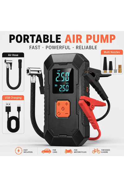 Generic Brand Professional 4in 1 Car Jump Starter with Air Pump Multifunction...