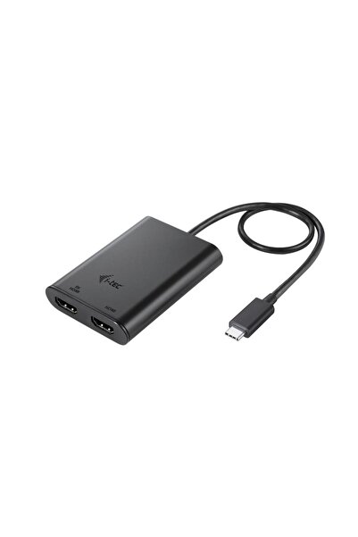 iTec i-Tec C31DUAL4K60HDMI USB-C Διπλός Προσαρμογέας Βίντεο HDMI 4K/60Hz (Μαύρο)