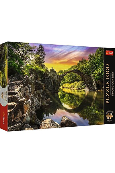 Trefl Puzzle 1000 Premium Plus Photo Odyssey Rakotz Bridge in Kromlau Germany