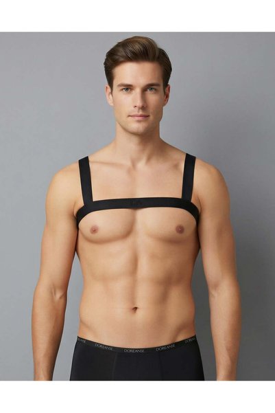 Doreanse Men's Special Design Undershirt Polyamide Blend 3002 - Black