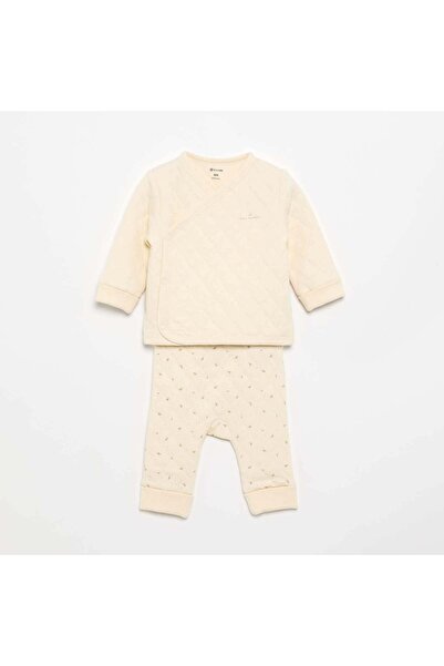 KIABI Adjustable Quilted 2-Piece Pyjamas White