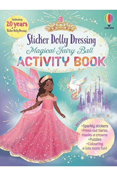 Usborne Publishing Sticker Dolly Dressing Magical Fairy Ball Activity Book