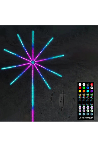 OEM Banda artificii LED Control prin telecomanda/telefon RGB 2 cm Multicolor