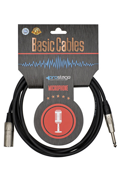 Prostage BMT-01 - Επαγγελματικό καλώδιο XLR αρσενικό σε Jack 1/4 TS 1 μέτρο