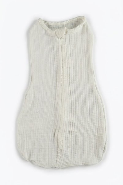 BABYİLAY قماط أطفال معتمد من OEKO-TEX، مصنوع من الموسلين، مناسب للأعمار من 0-6 أشهر، 100% قطن، 4 طبقات، مزود بسحاب.