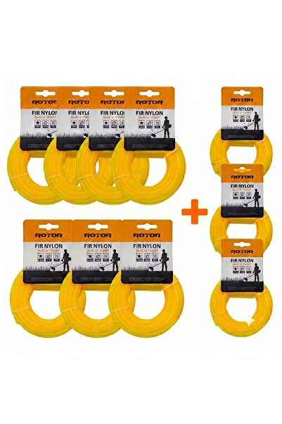 Rotor Set 10 fire trimmer/motocoasa Rotor, profil stea, dimensiune 3mm x 15m,...
